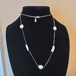 J. Jill Long Baroque Pearl Accent Necklace